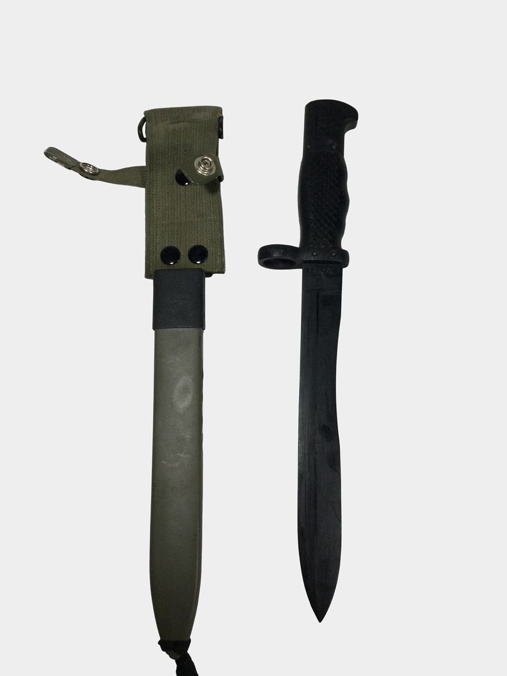 Lot 94: Spanish CETME Model L Bayonet with Scabbard and Frog