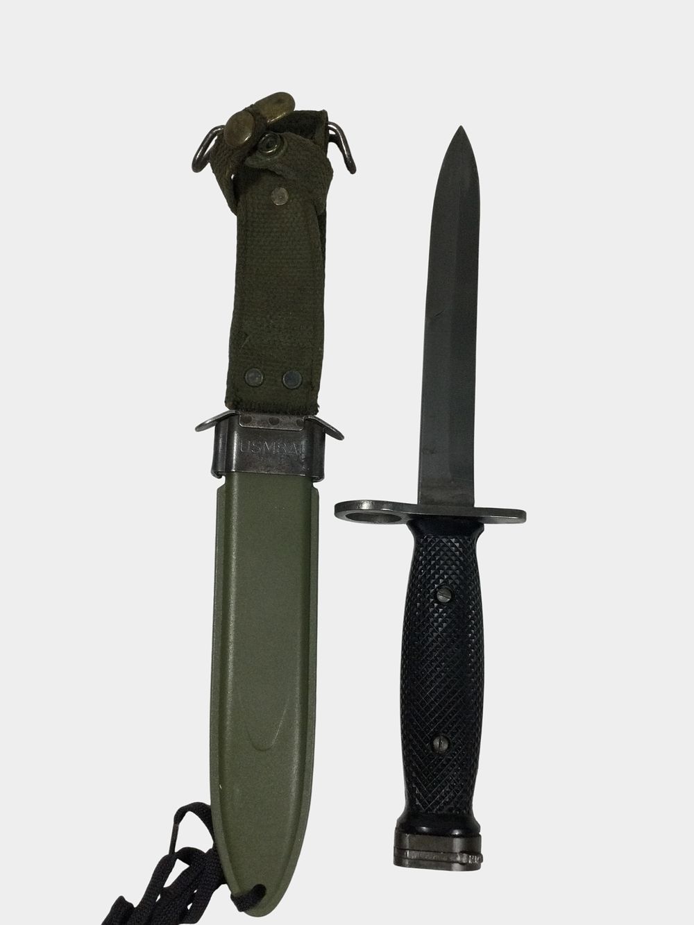 Lot 95: US M7 Bayonet and US M8A1 Scabbard by Pennsylvania Working Home for the Blind