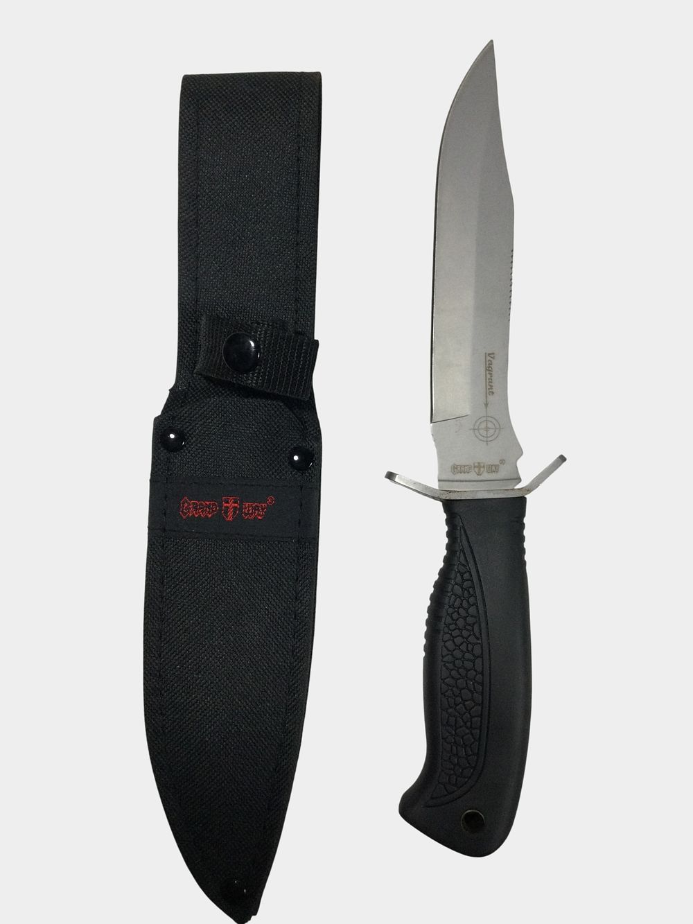 Lot 96: Grand Way Vagrant Fixed Blade Hunting Knife with Nylon Sheath