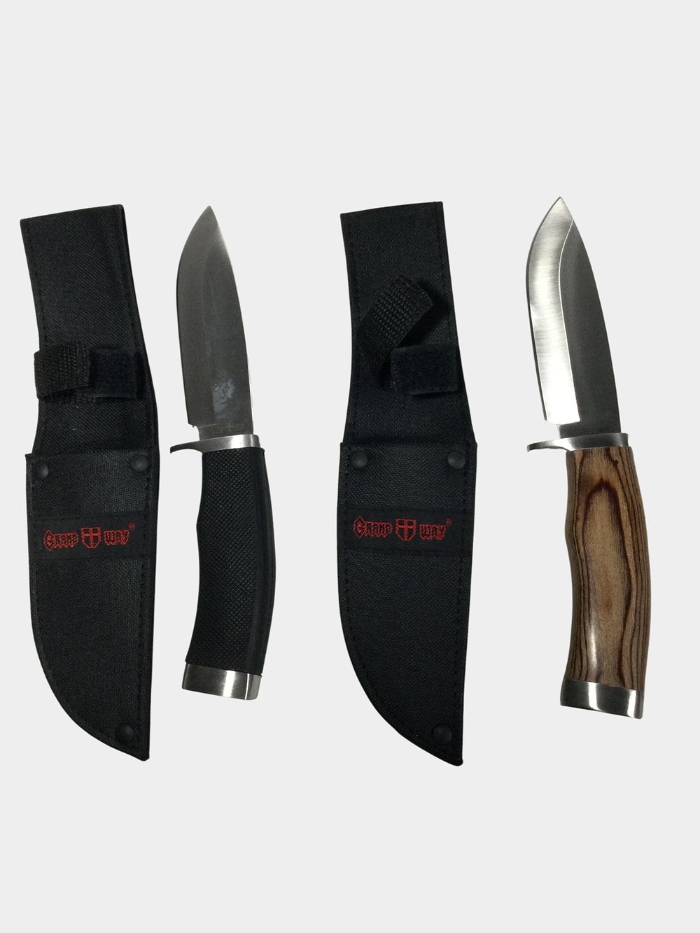 Lot 97: Pair of Grand Way Fixed Blade Hunting Knives with Sheaths