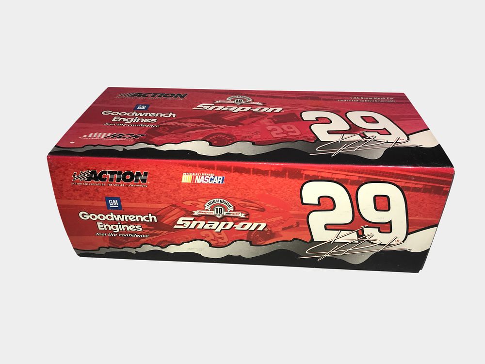 Lot 500: Action Racing Collectables 2003 Kevin Harvick #29 Snap-On GM Goodwrench 1:24 Scale Die-Cast Stock Car