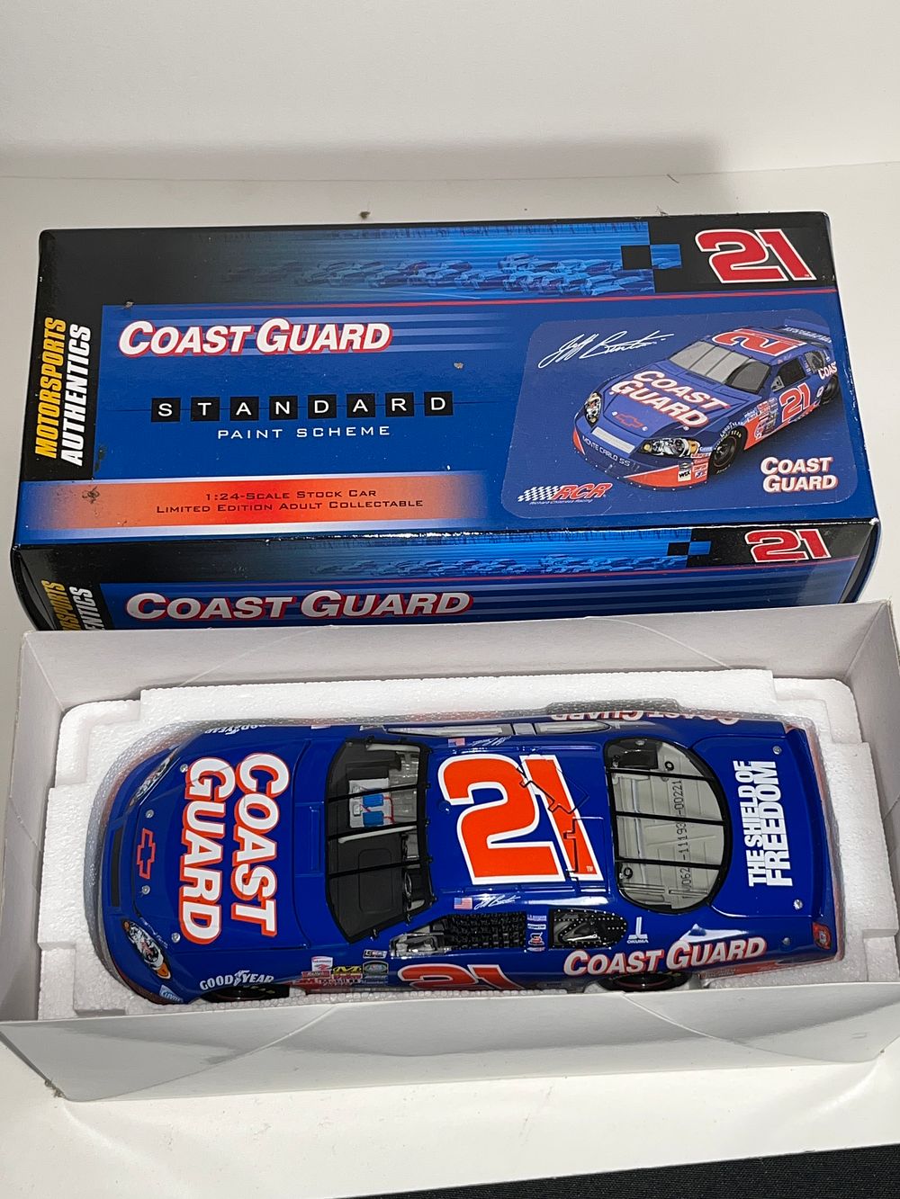 Lot 574: Jeff Burton #21 US Coast Guard 2006 Monte Carlo LE