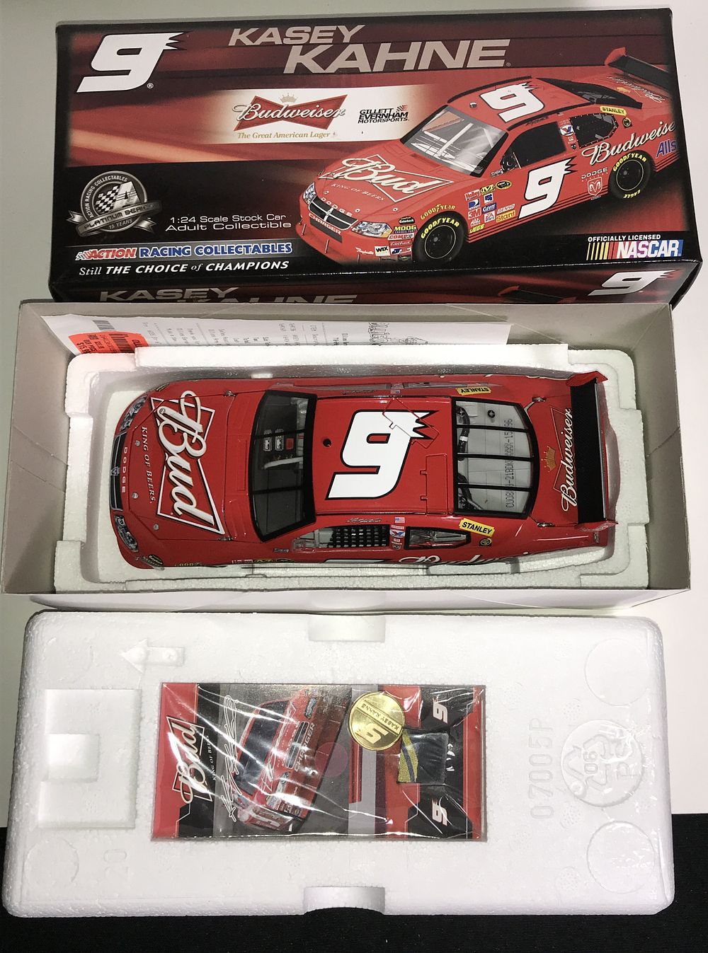 Lot 578: 2008 Kasey Kahne Budweiser Dodge Charger LE