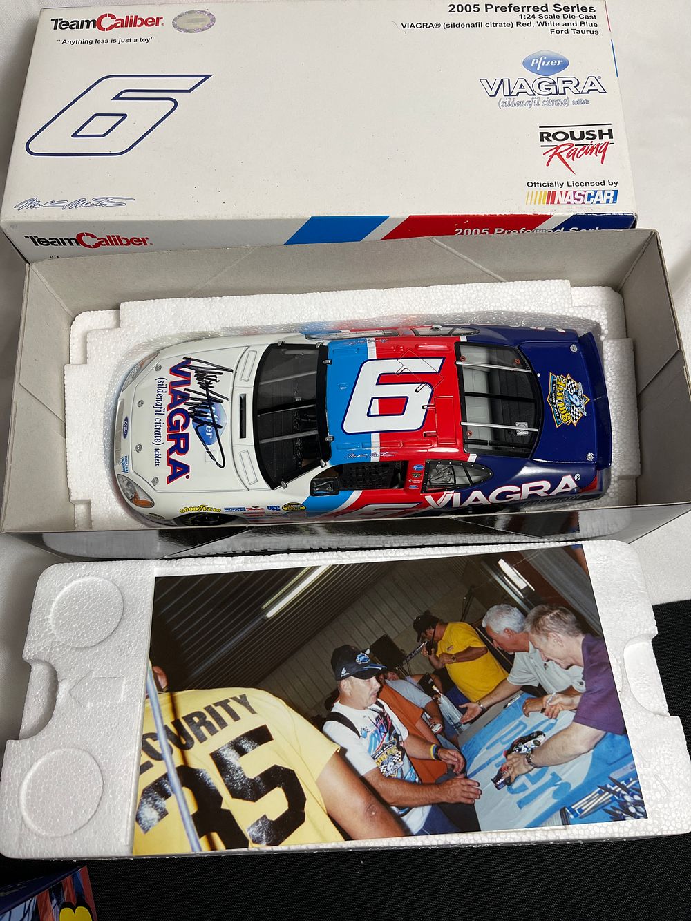Lot 589: Autographed Mark Martin #6 Viagara in org box