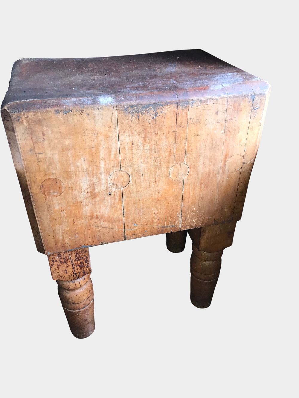 Lot 68: Vintage Butcher Block Table