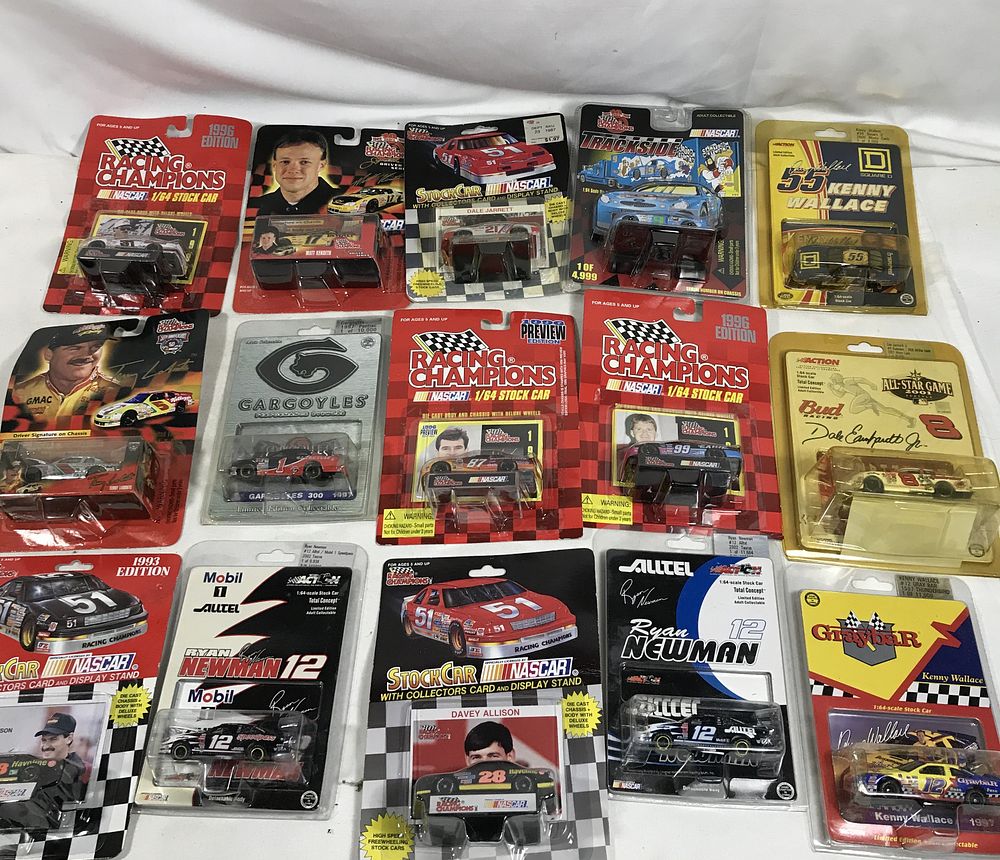 Lot 1301: Die-Cast Race Cars, all in sealed packages