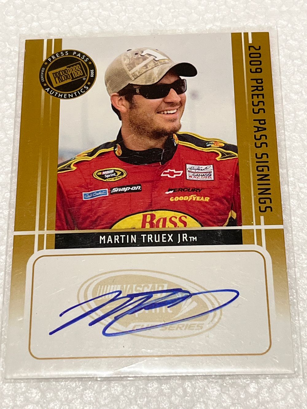 Lot 58: Press Pass Martin Truex Jr Signings