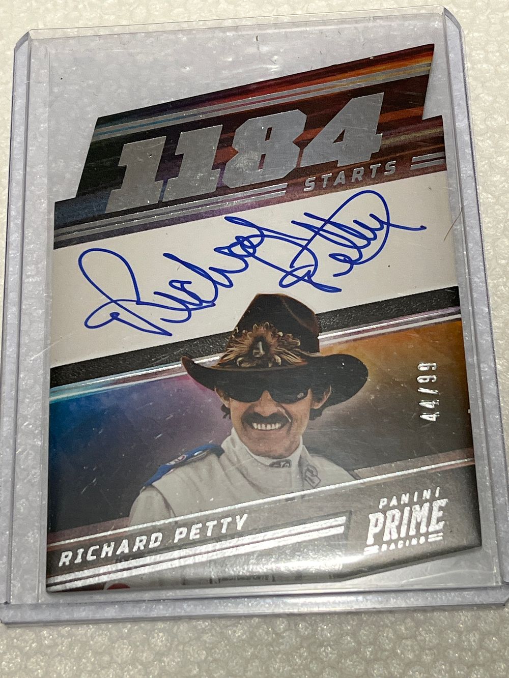 Lot 59: Richard Petty Panini Prime 1184 Card