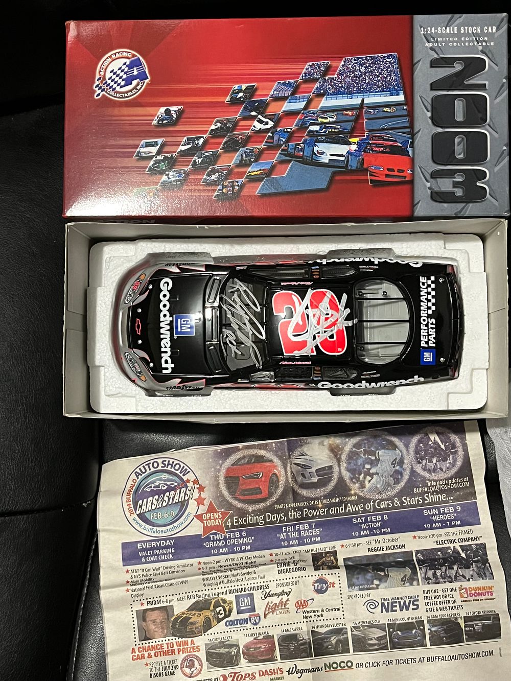 Lot 306: Signed Kevin Harvick #29 GM Goodwrench 2003 Chevrolet Monte Carlo GM Dealers Edition