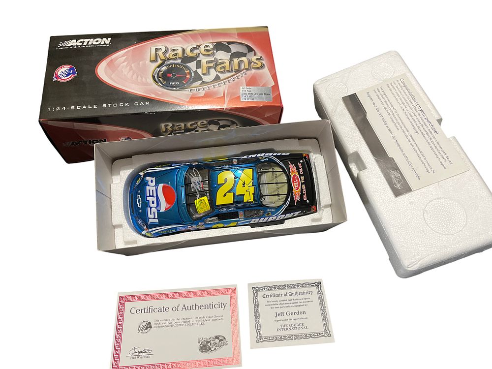 Lot 309: Jeff Gordon Autographed 2006 Pepsi Chevrolet Monte Carlo Color Chrome