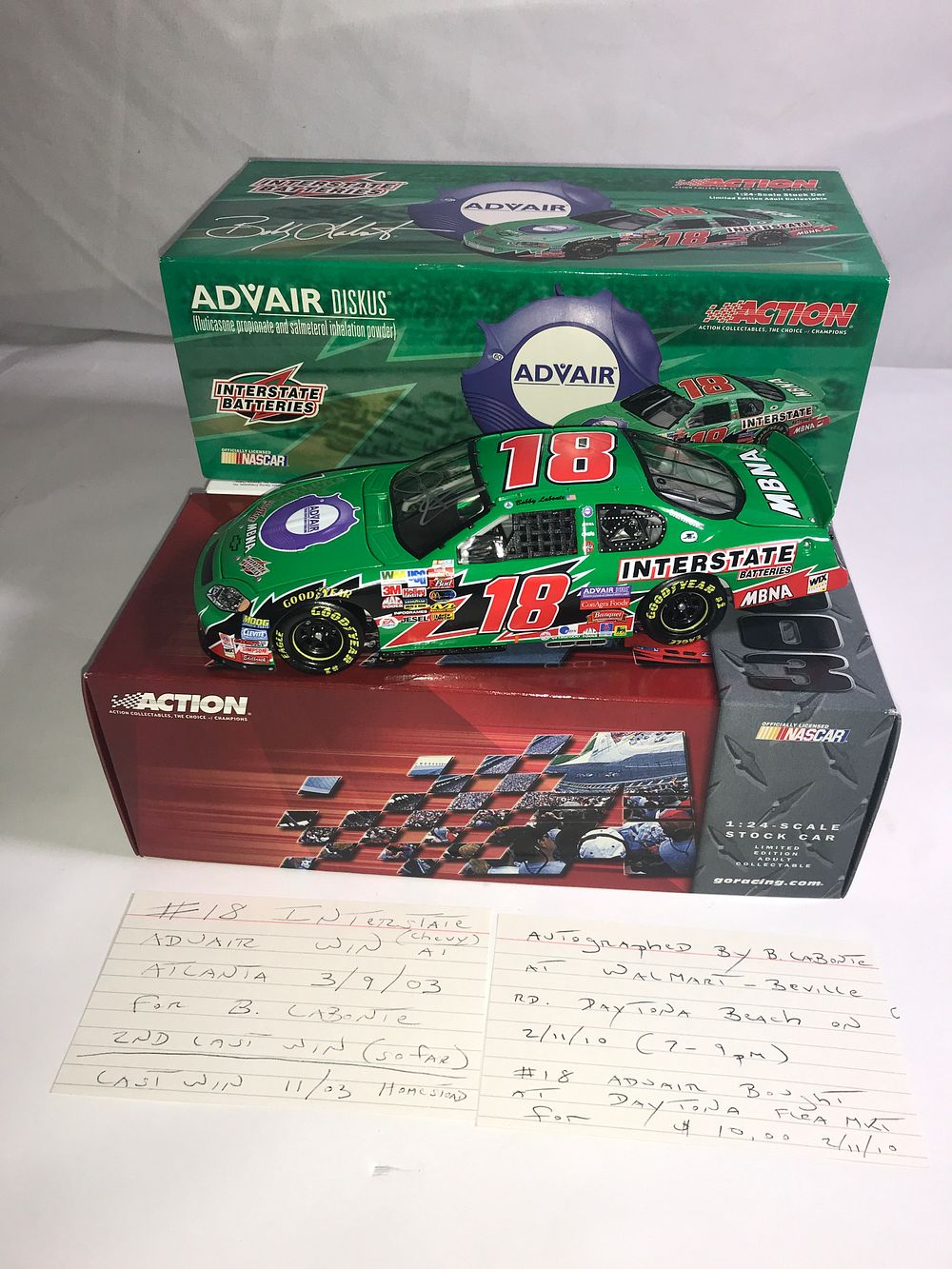 Lot 313: Autographed Bobby Labonte #18 2003 Monte