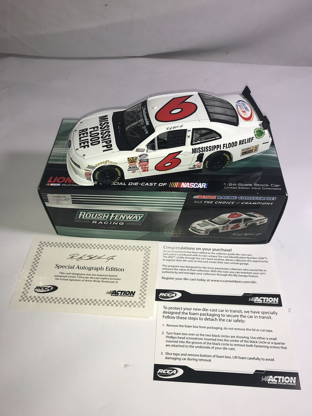 Lot 314: Autographed Ricky Stenhouse Jr. #6 2011 Mustang