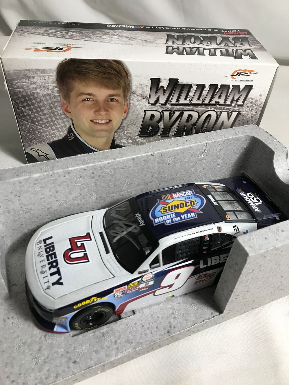 Lot 22: William Byron Autographed Rookie of the Year