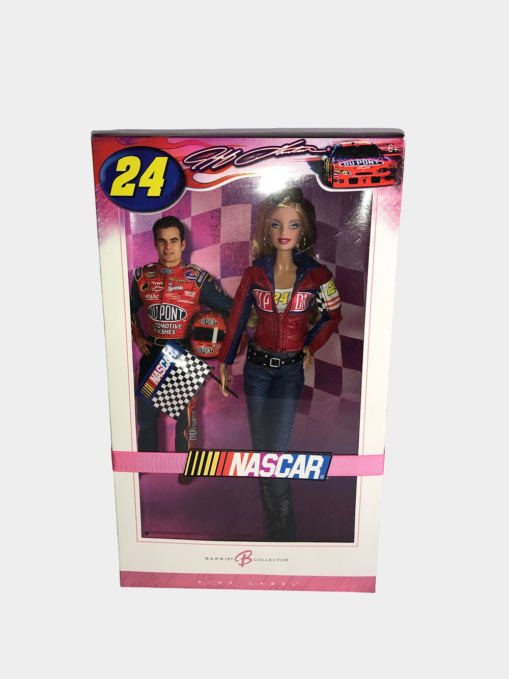 Lot 97: Jeff Gordon NASCAR Barbie Collector Doll, Pink Label 2006