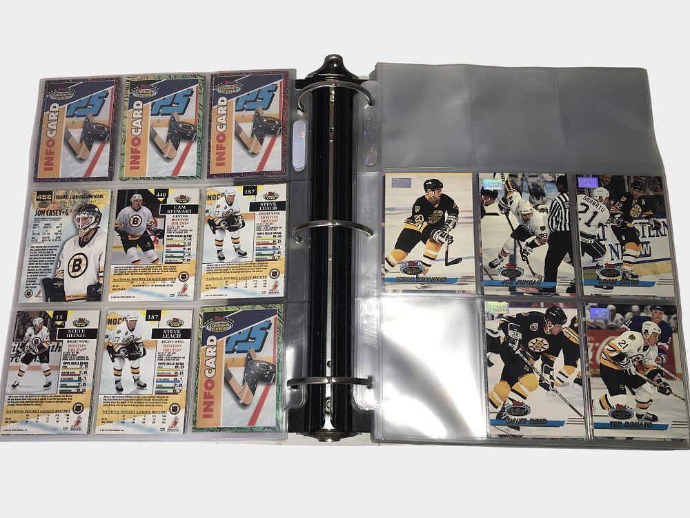 Lot 100: Card Collection of 1993-94 Topps Stadium Club NHL Hockey Cards Including 1st Day Issue Parallels
