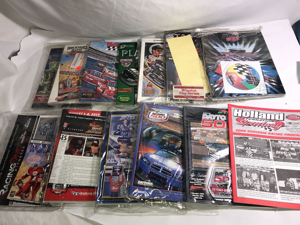 Lot 487: NASCAR book/magazine collection