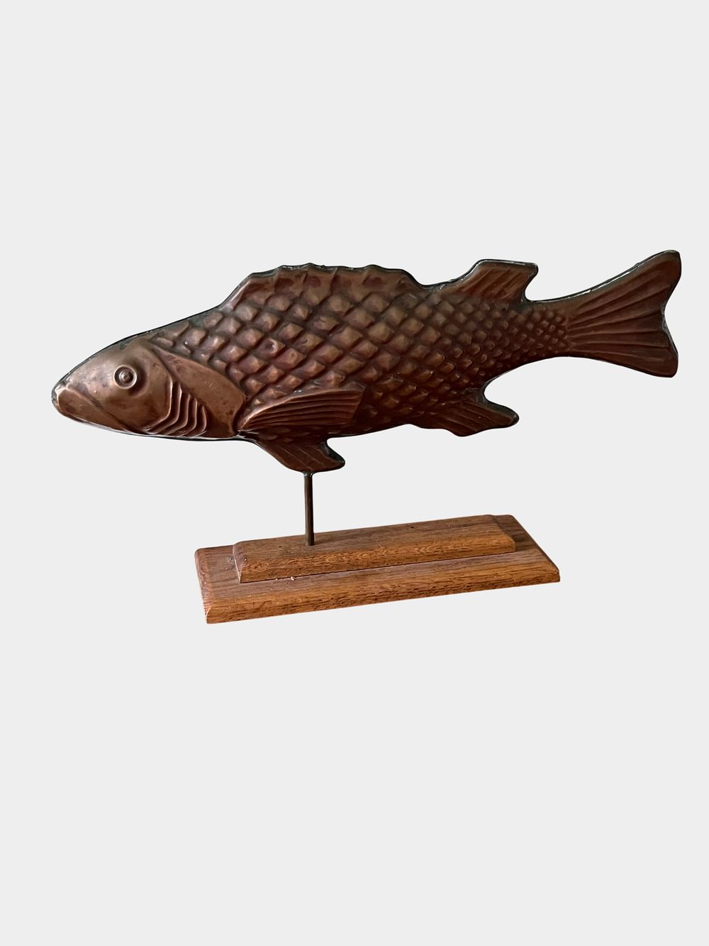 Lot 101: Copper Fish Sculpture in the Style of a Folk Art Weather Vane