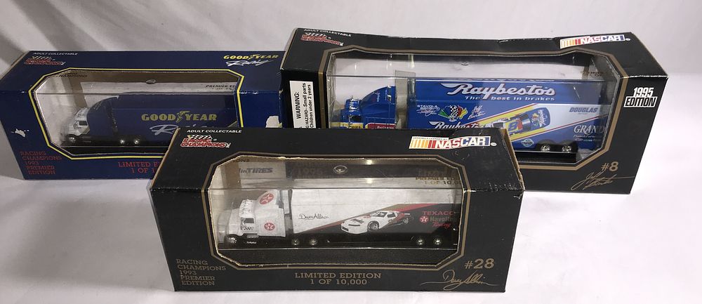 Lot 580: NASCAR Transporters collection of three