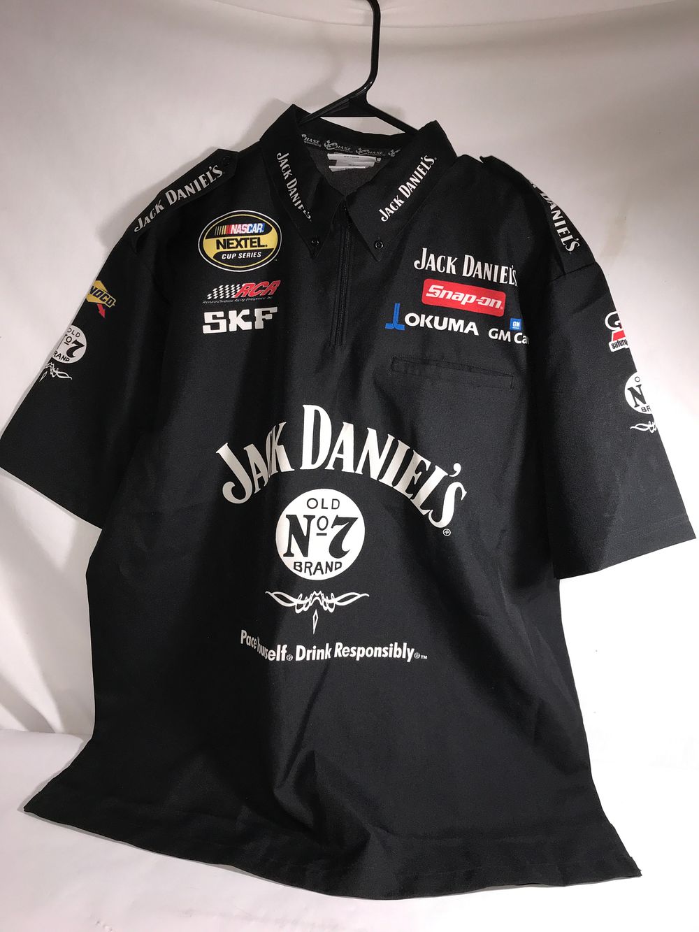 Lot 606: Jack Daniels NASCAR quarter zip T-shirt