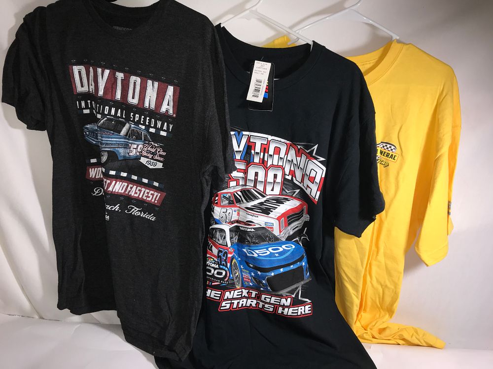 Lot 614: 3 pair NASCAR T-shirts