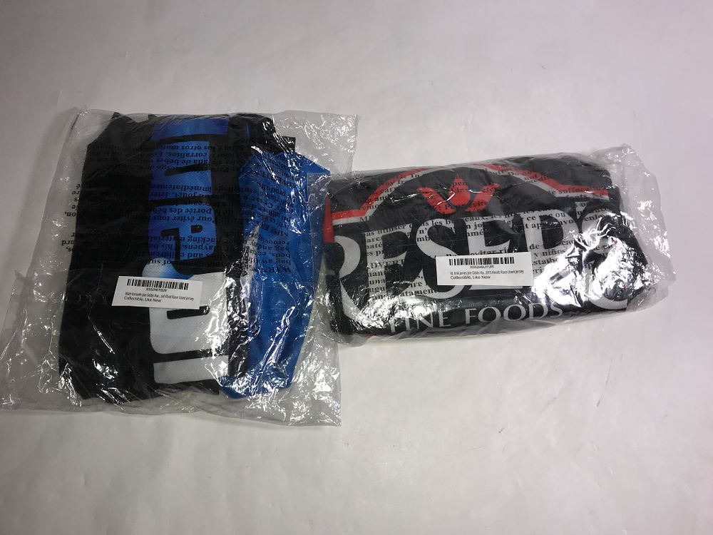 Lot 622: 2 pair quarter zip XL Jerseys in org package