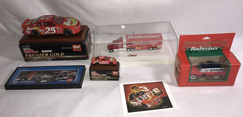 Lot 668: NASCAR Stock cars & Ornament Collection