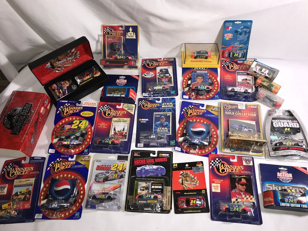 Lot 669: Jeff Gordon 1:64 scale stock car Collection