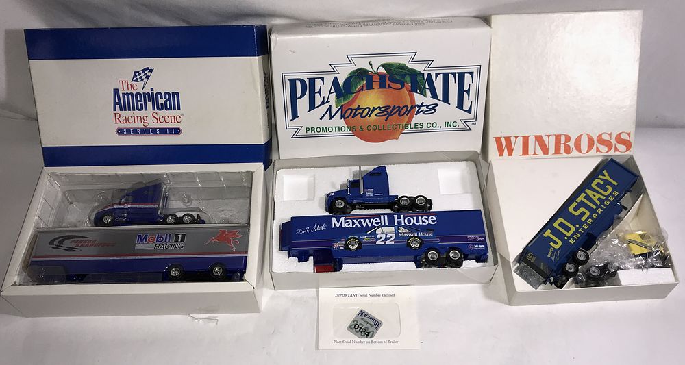 Lot 683: 3 Tractor Trailer Collection New in Boxes