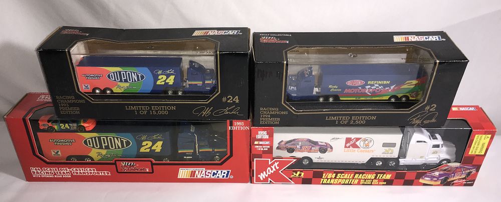 Lot 700: NASCAR Transporter collection of four