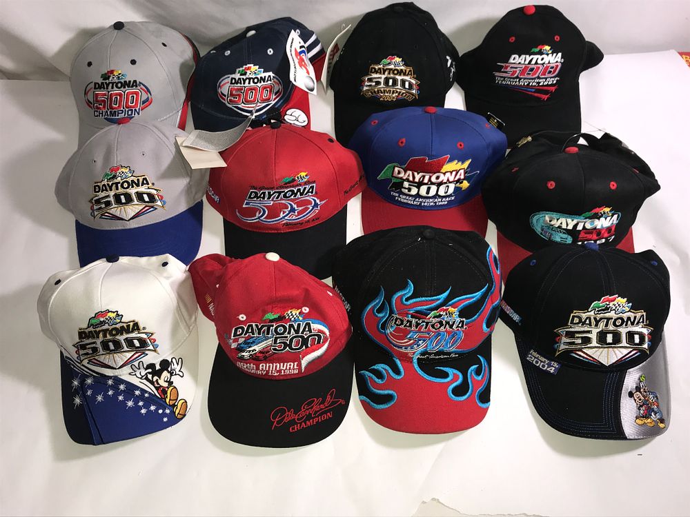 Lot 708: Daytona 500 Hat Collection - 12 Caps