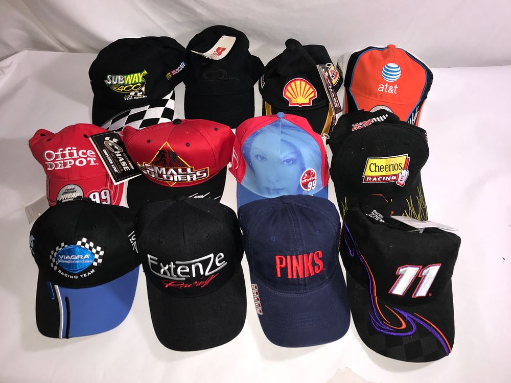 Lot 711: NASCAR Hat collection