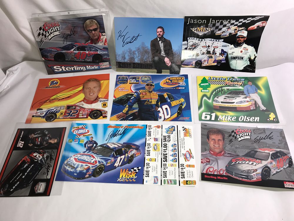 Lot 720: Autographed posters collection- NASCAR