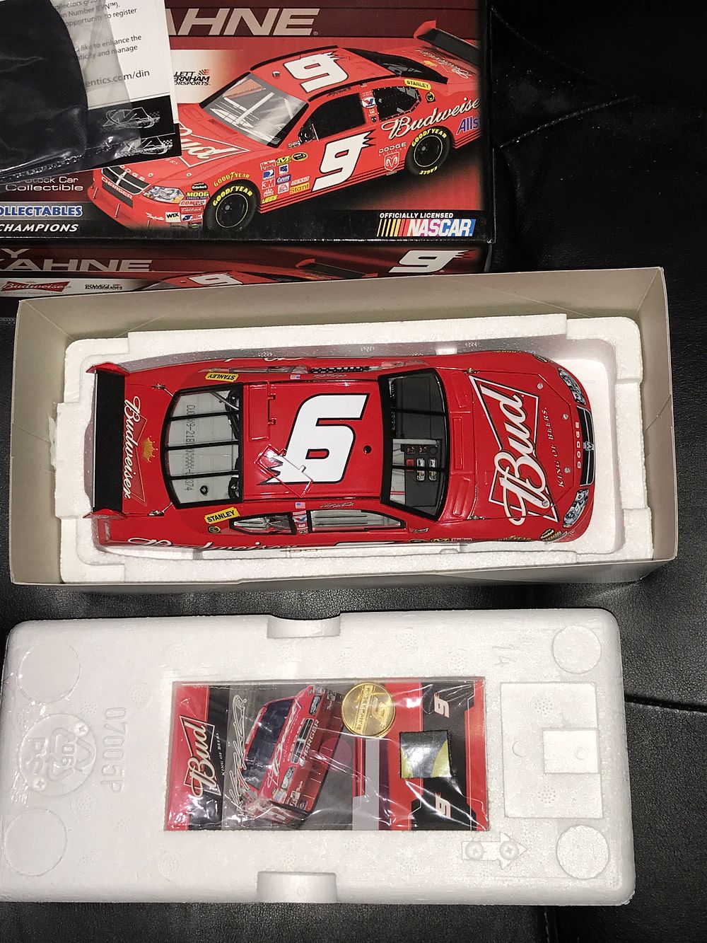 Lot 1044: Kasey Kane #9 Budweiser 2008 Charger