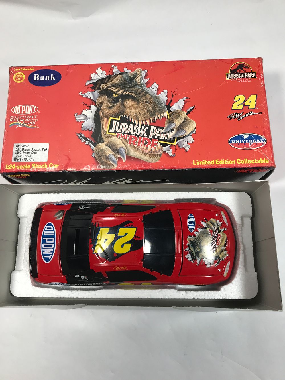 Lot 1406: Jeff Gordon Jurassic Park #24 DuPont 1:24 Scale