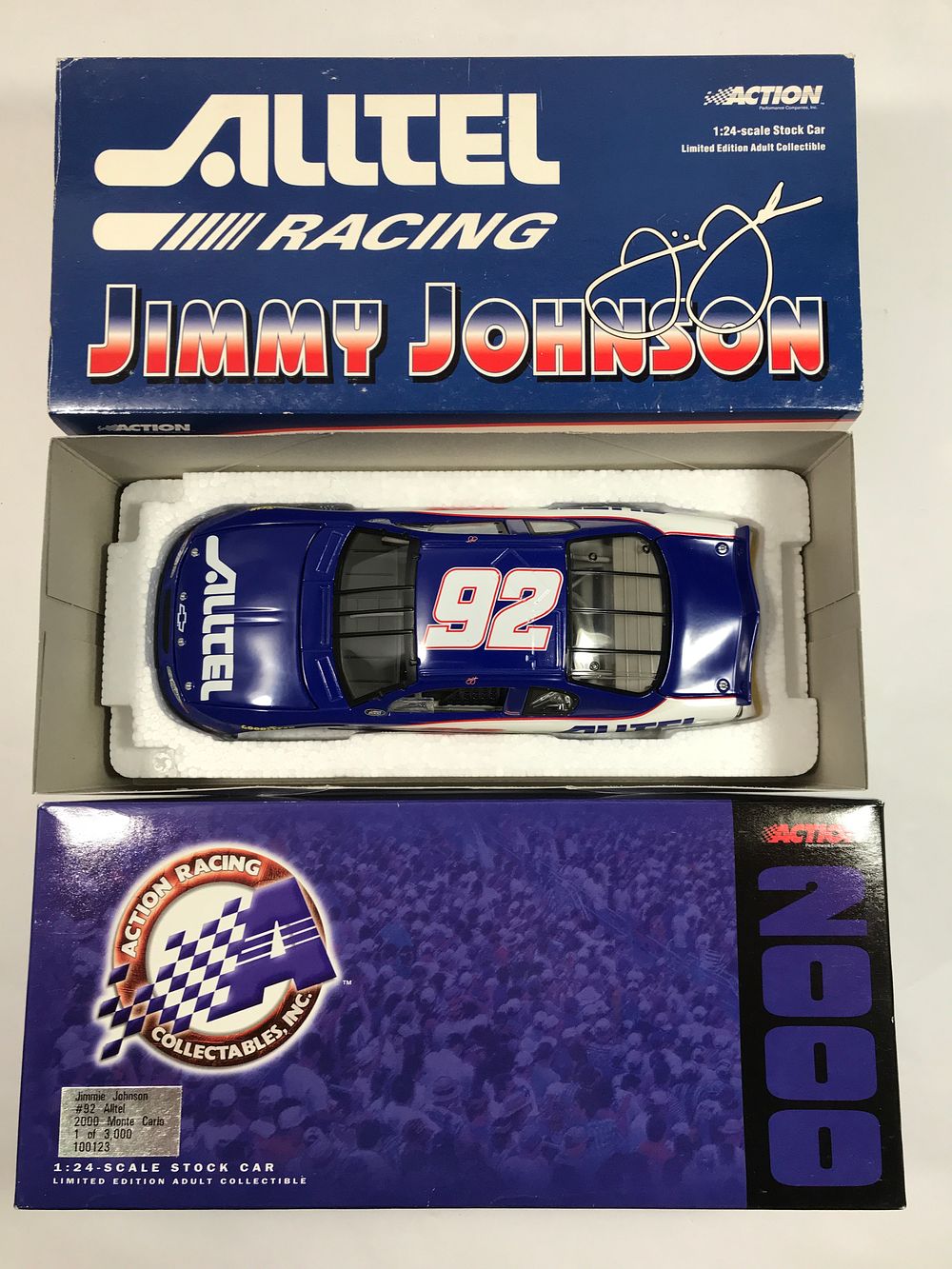 Lot 1502: Jimmie Johnson #92 ALLTEL 2000 Monte Carlo