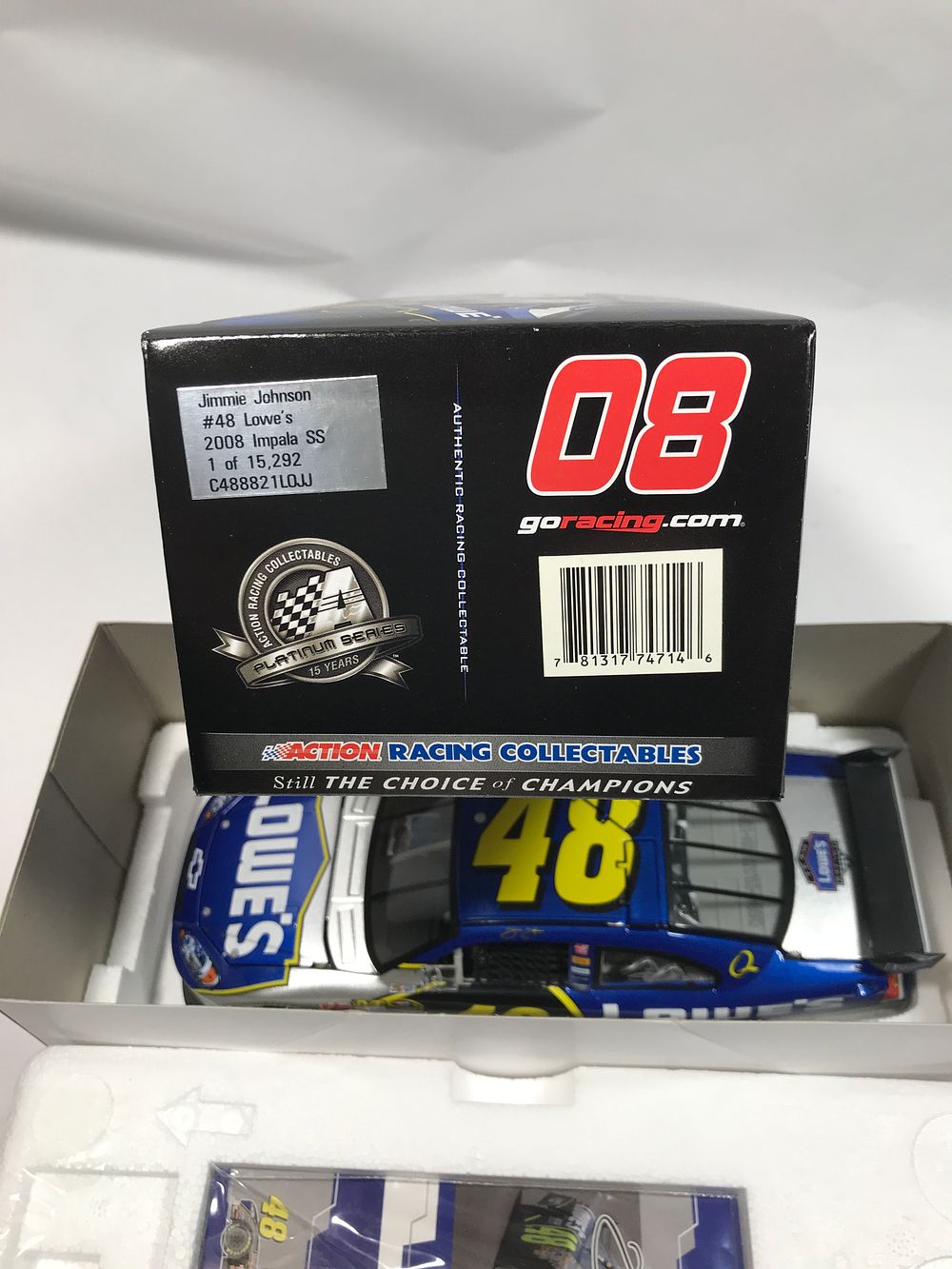 Lot 1510: Jimmie Johnson 2008 Impala SS #48 Lowe’s Diecast