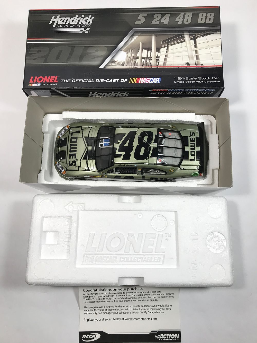 Lot 1513: Jimmie Johnson 2012 Impala Mt Green 1 of 684