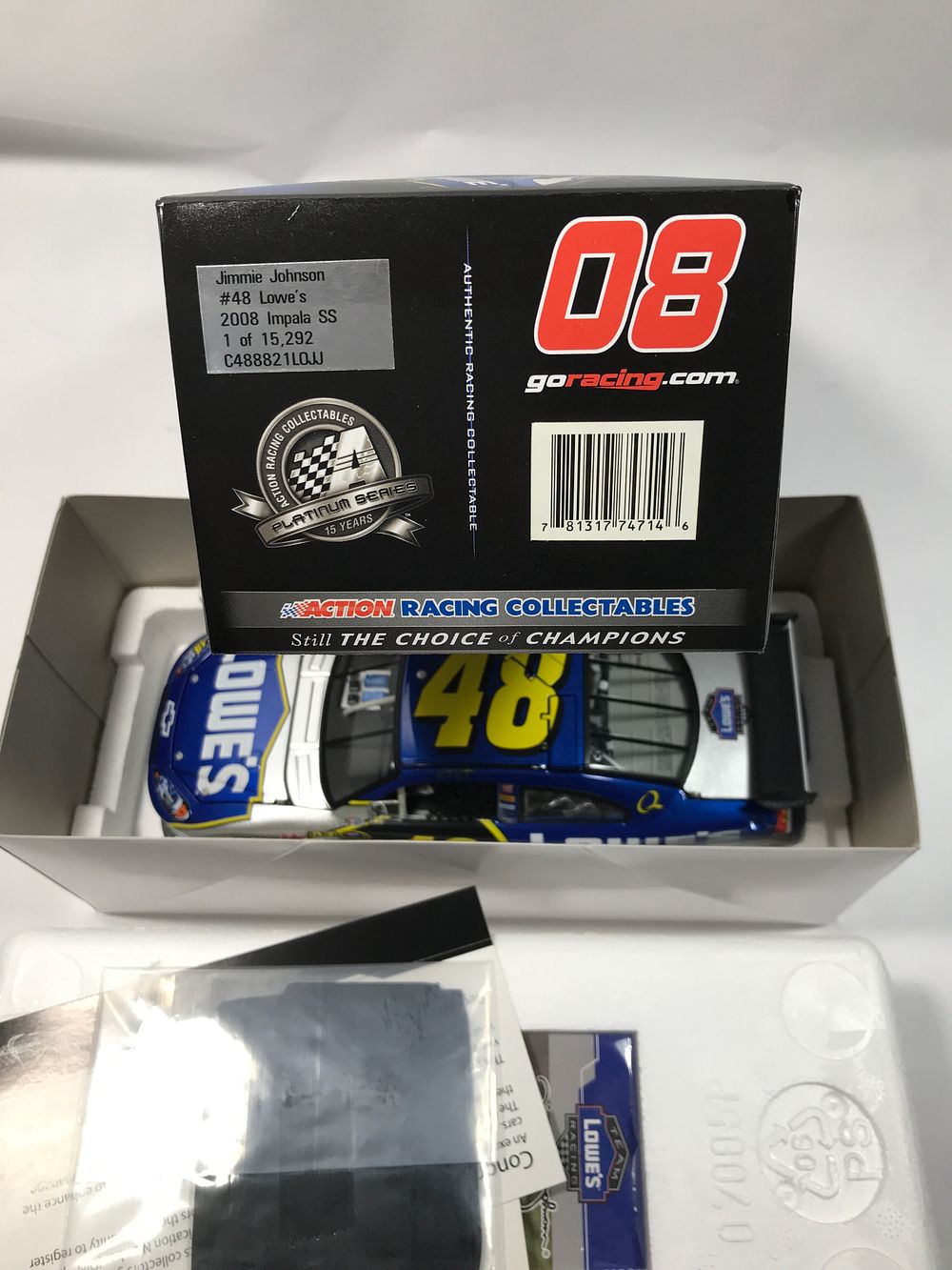 Lot 1518: 2008 Jimmie Johnson #48 Lowe’s Limited Edition