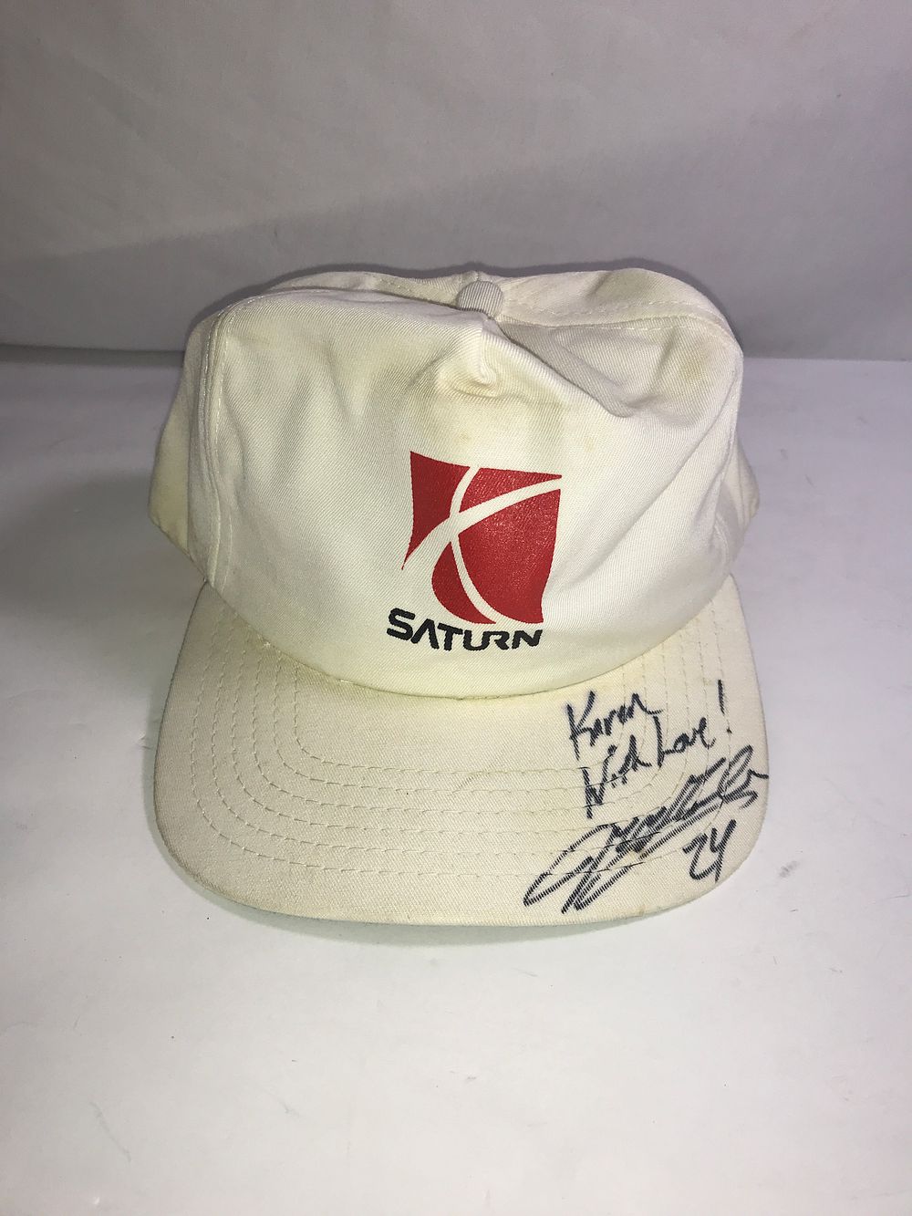 Lot 459: Jeff Gordon Autographed Cap - Signed: Karen, With Love! Jeff Gordon 24