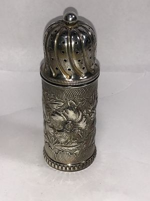 Sterling Powder Sugar Muffineer Canister. Gorham Manufacturing sterling silver pattern #2250. 