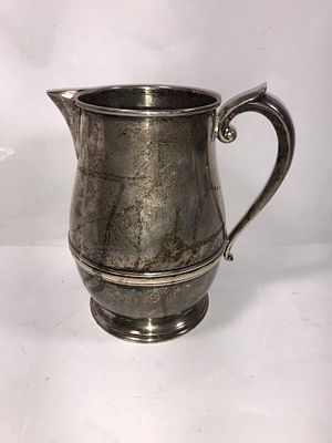 Woodside Sterling Co. Pitcher. Measures 8 inches tall, weighs approximately 790 g