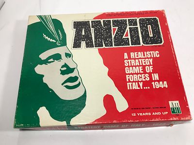ANZIO Strategy Board Game in org box. Avalon Hill Strategic campaign in Italy during World War II
