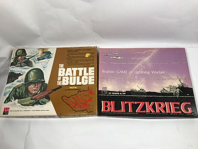 Blitzkrieg & Battle of the Bulge Games. Both By Avalon Hill company, both in original boxes