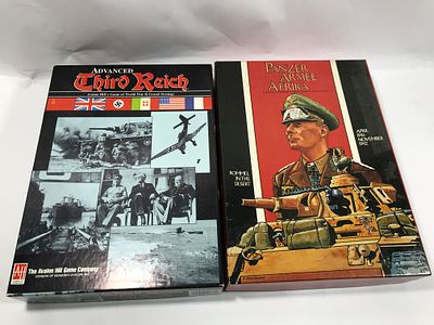Advanced Third Reich & Pazer Armee Afrika Games. Avalon hill board games