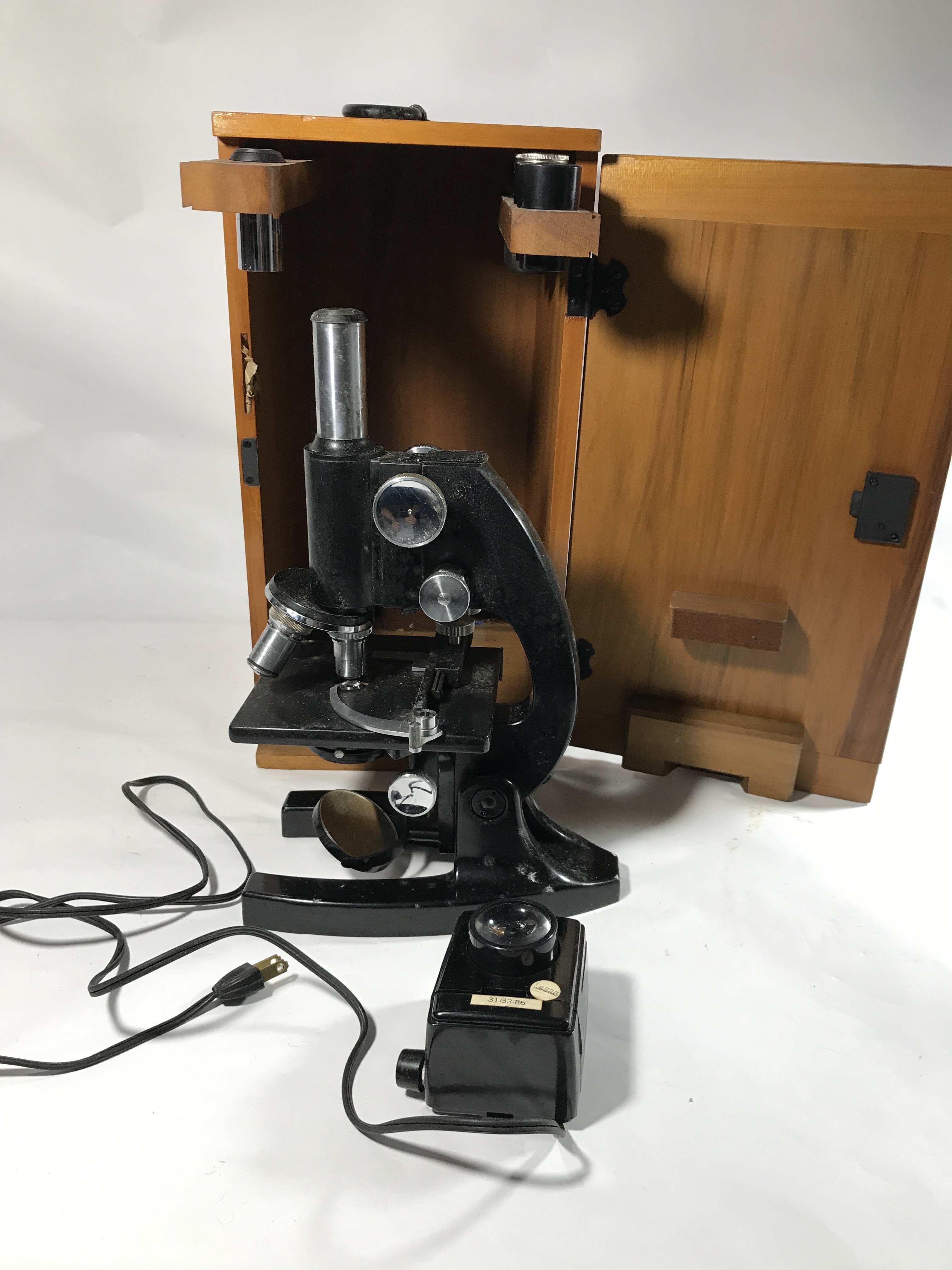 Vintage Spencer Buffalo Microscope Mid-Century