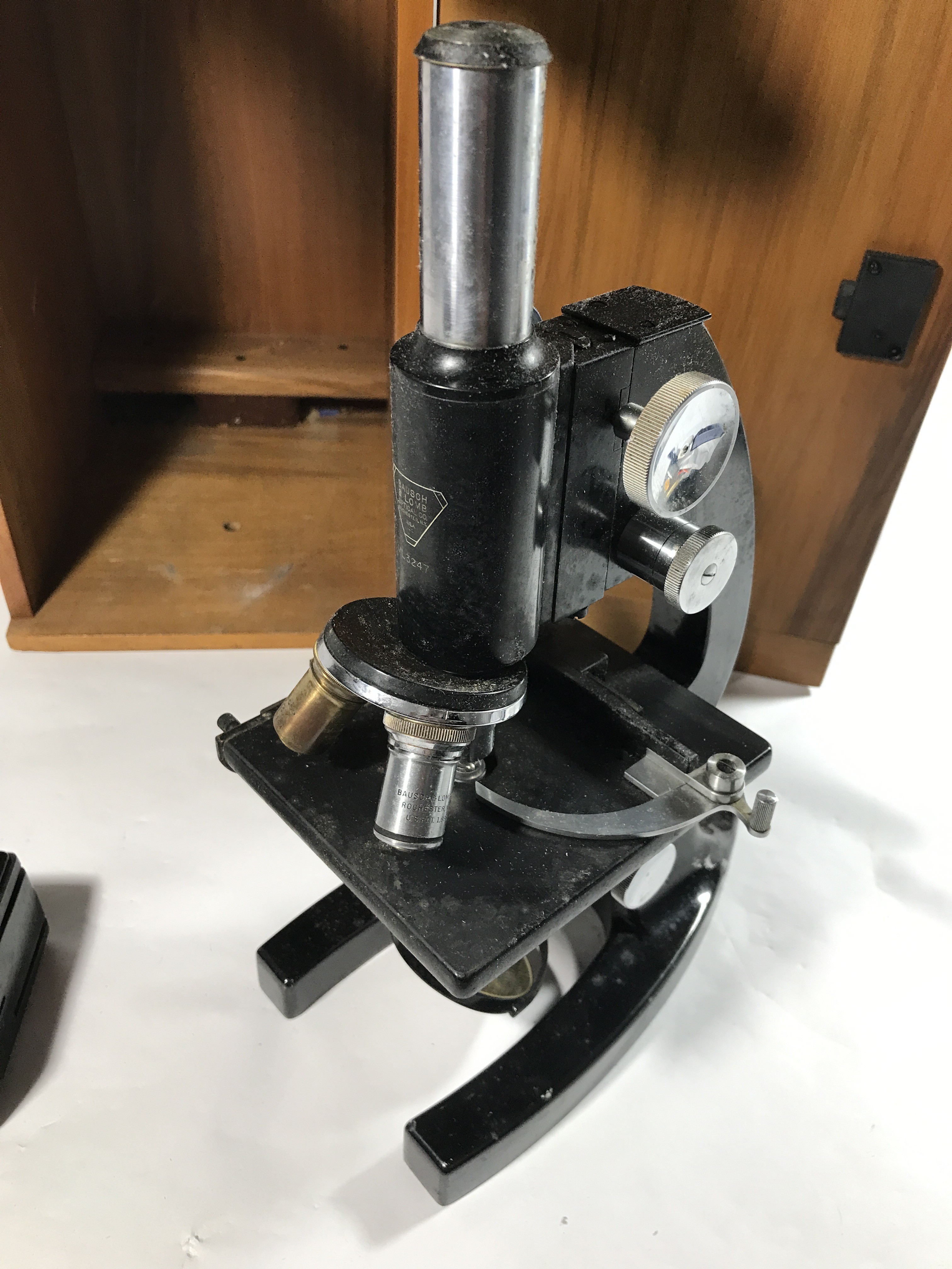 Vintage Spencer Buffalo Microscope Mid-Century