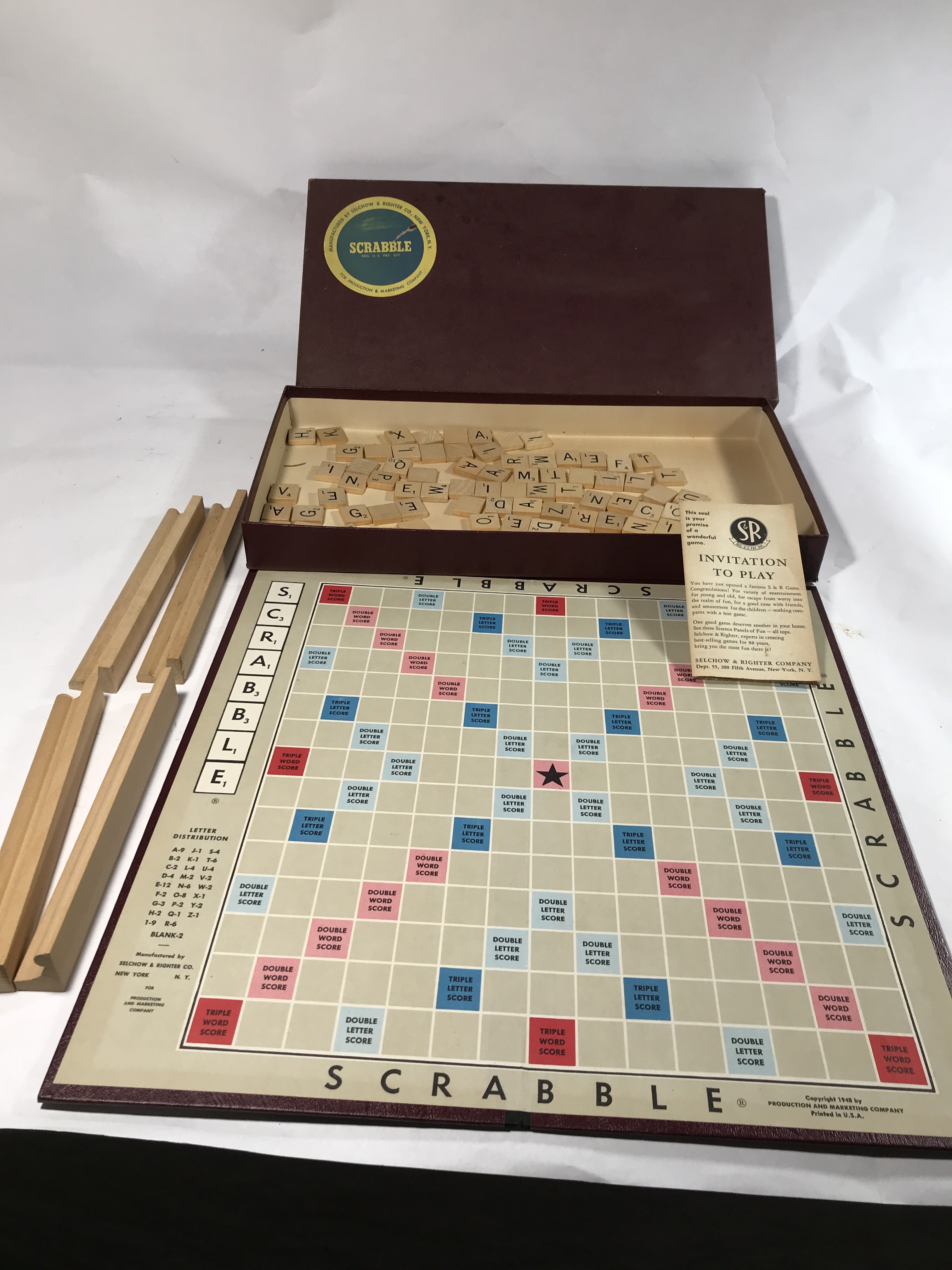 Vintage Scrabble Game