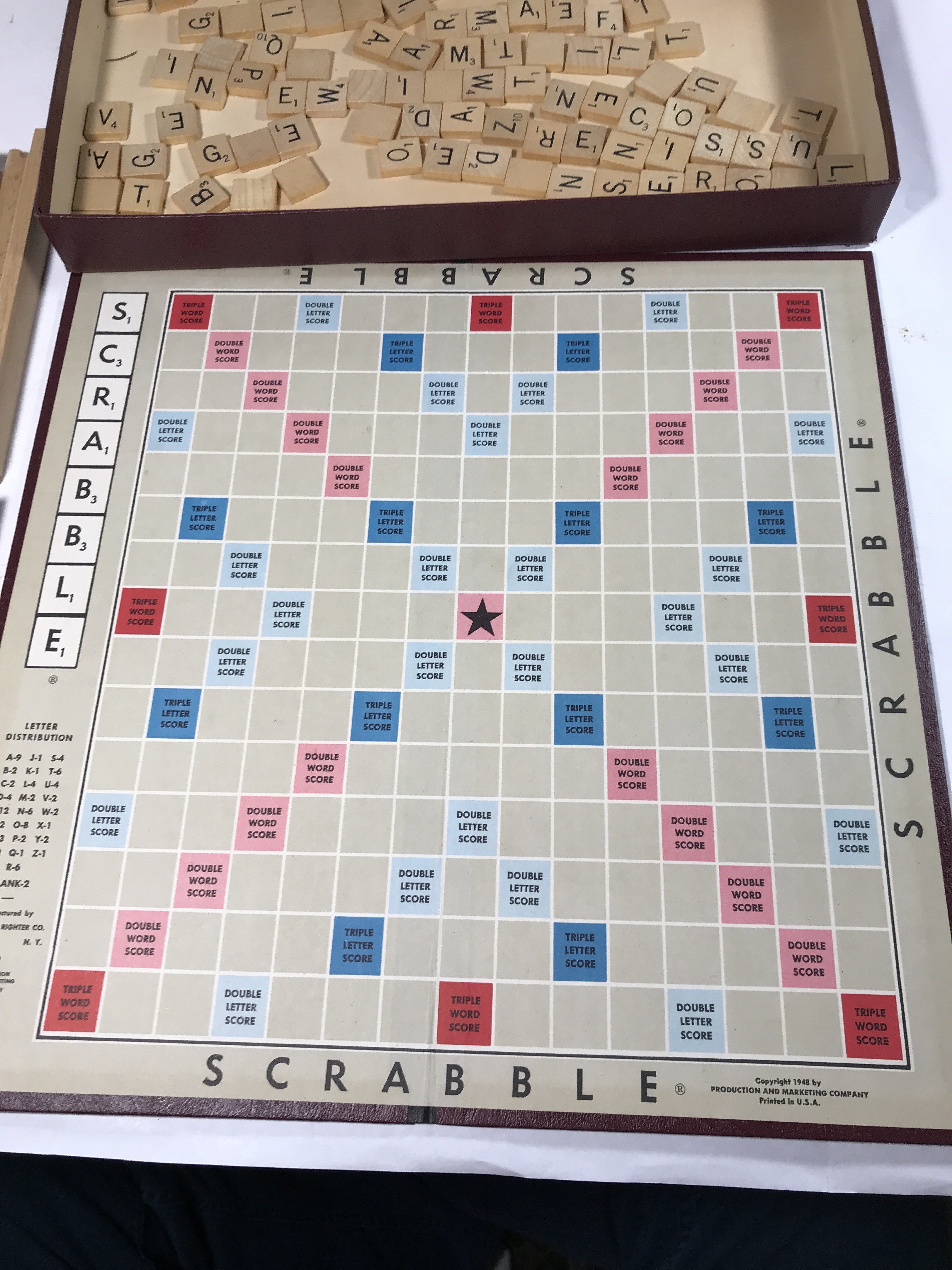 Vintage Scrabble Game