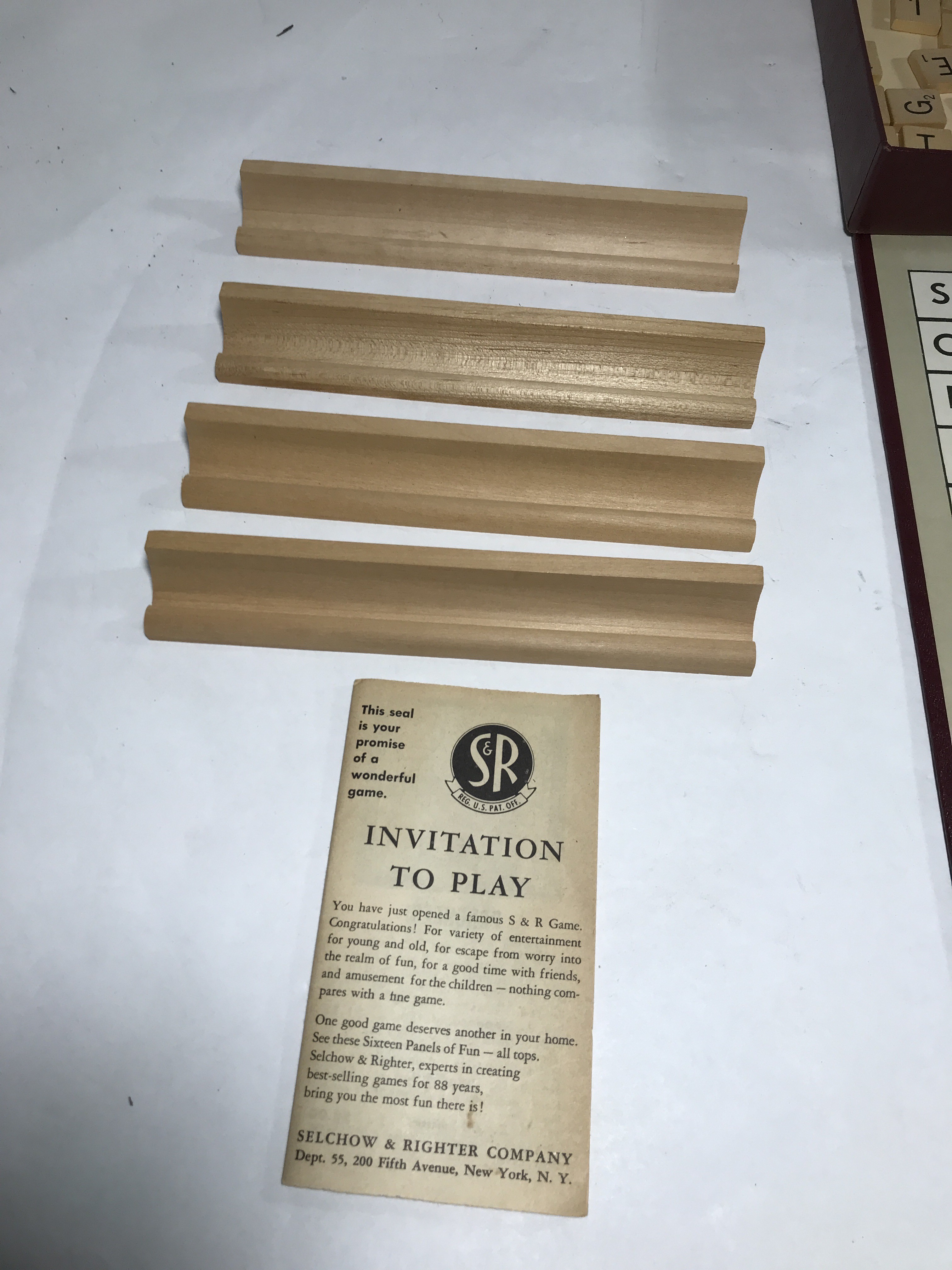 Vintage Scrabble Game