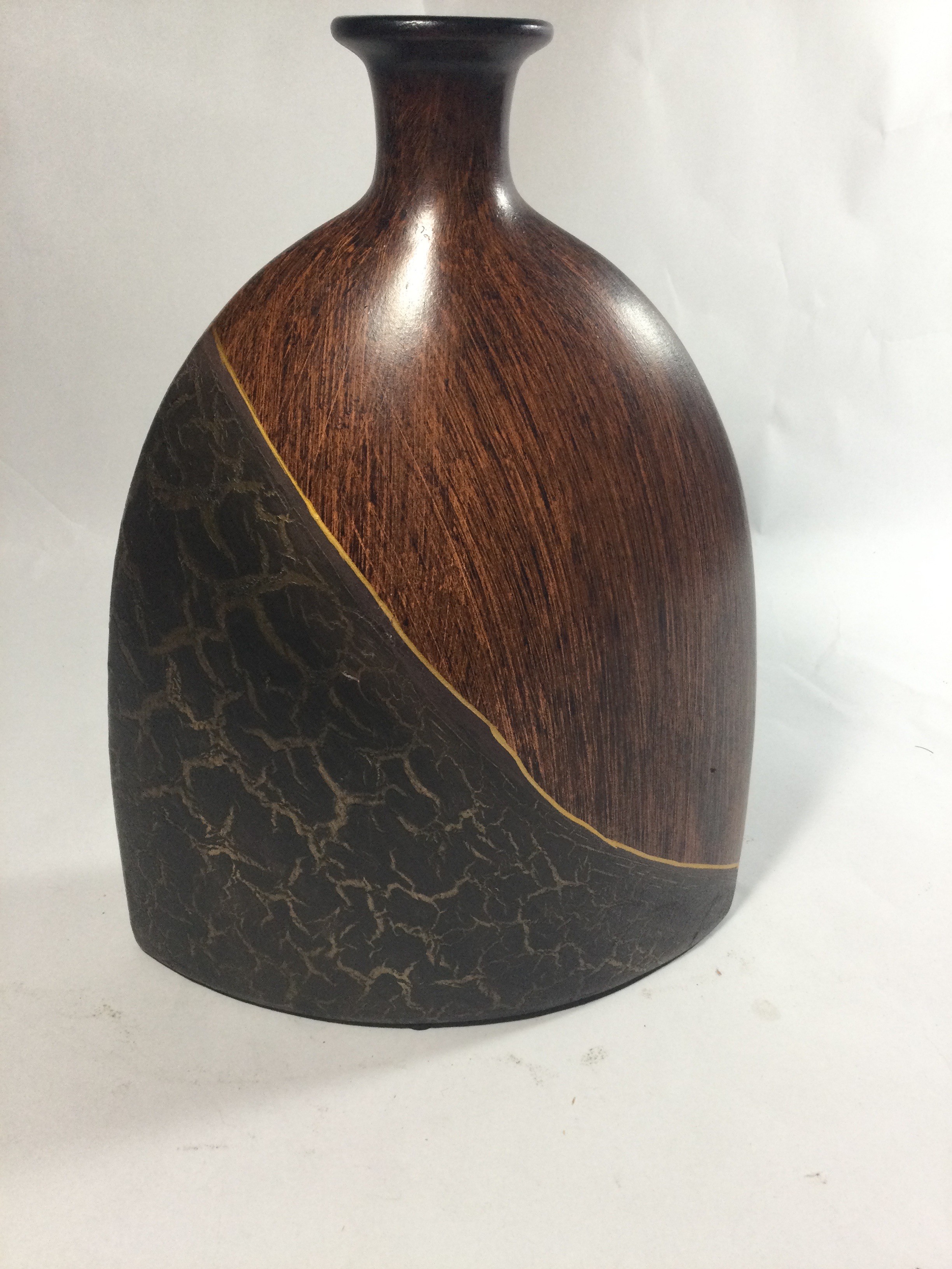 MCM modern metal vase ,distinctive would look